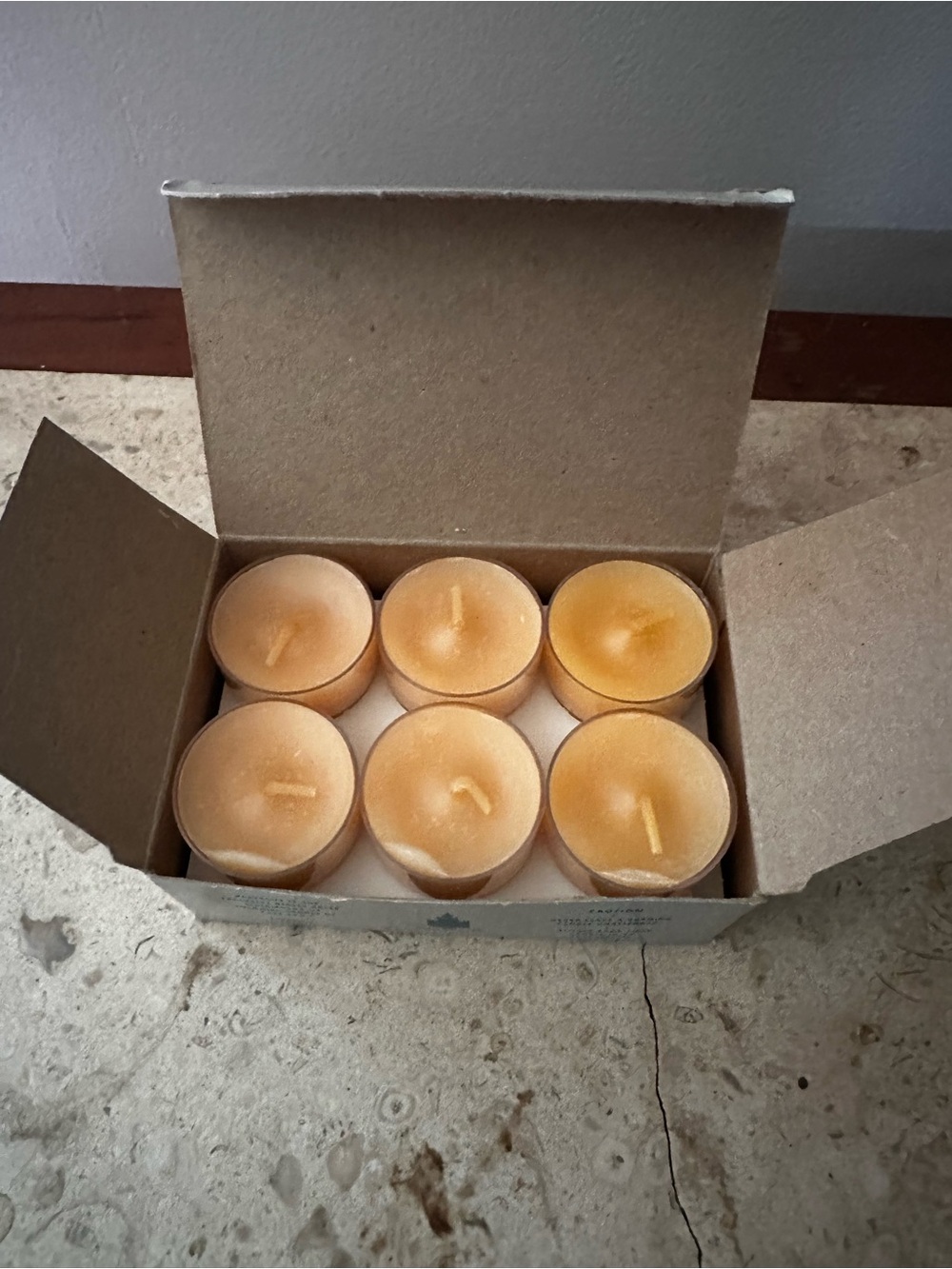 Apricot Peach Tealight Candles - Pack of 6 PartyLite